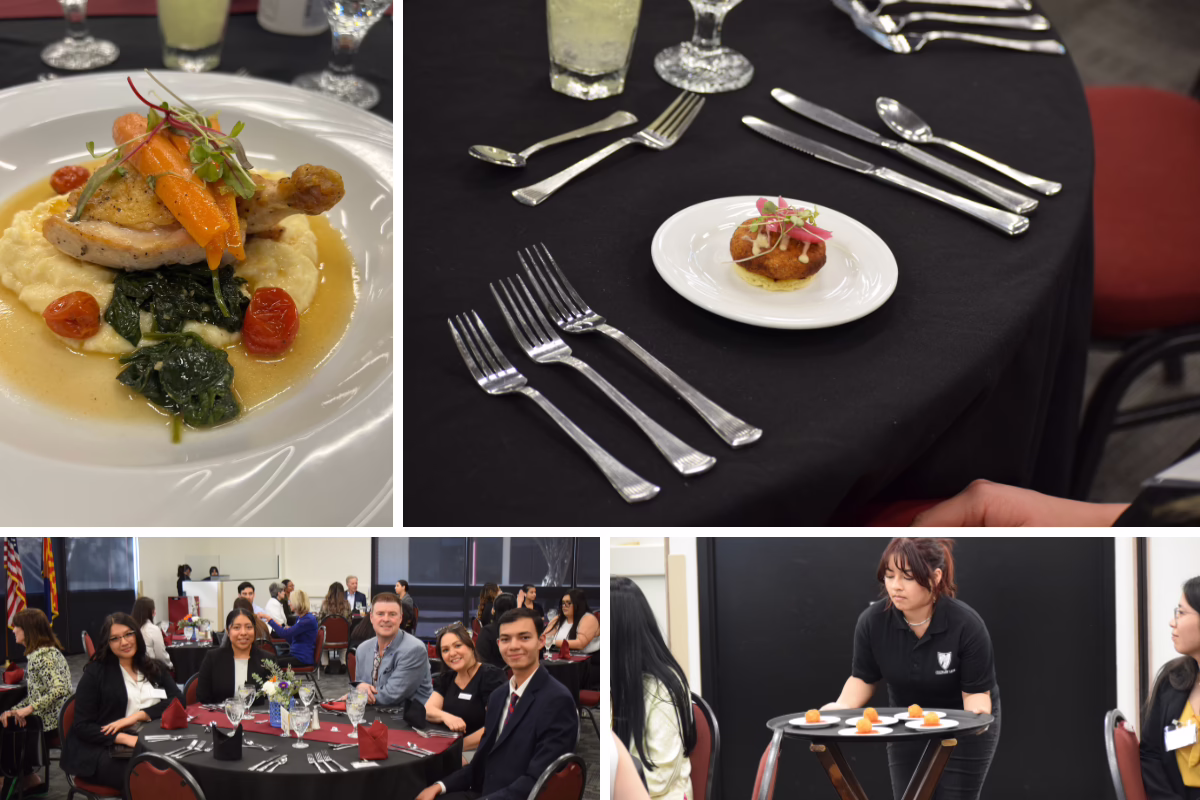 Etiquette Dinner Photo Collage